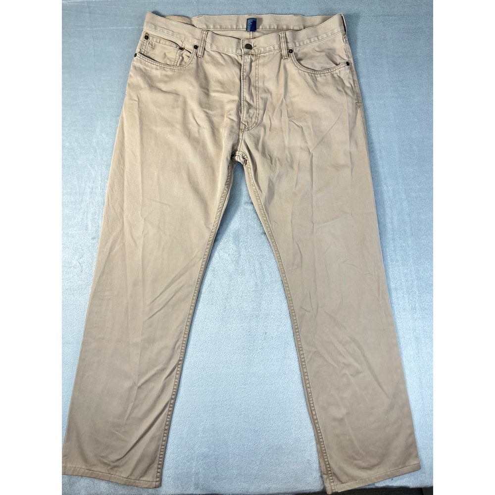 Polo Ralph Lauren Pants Mens 38x34 Khaki Tan Excellent Straight Leg Chino Cotton